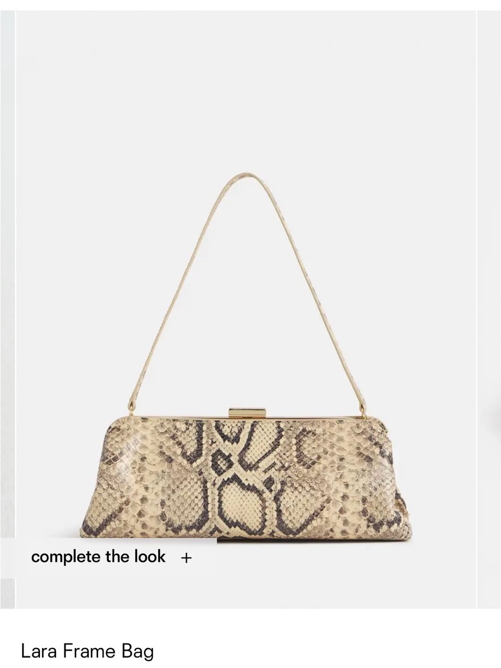 BNWT BCBG Snake 🐍 Python Handbag with Long Strap LIKE REFORMATION LARA BAG! - Picture 3 of 7